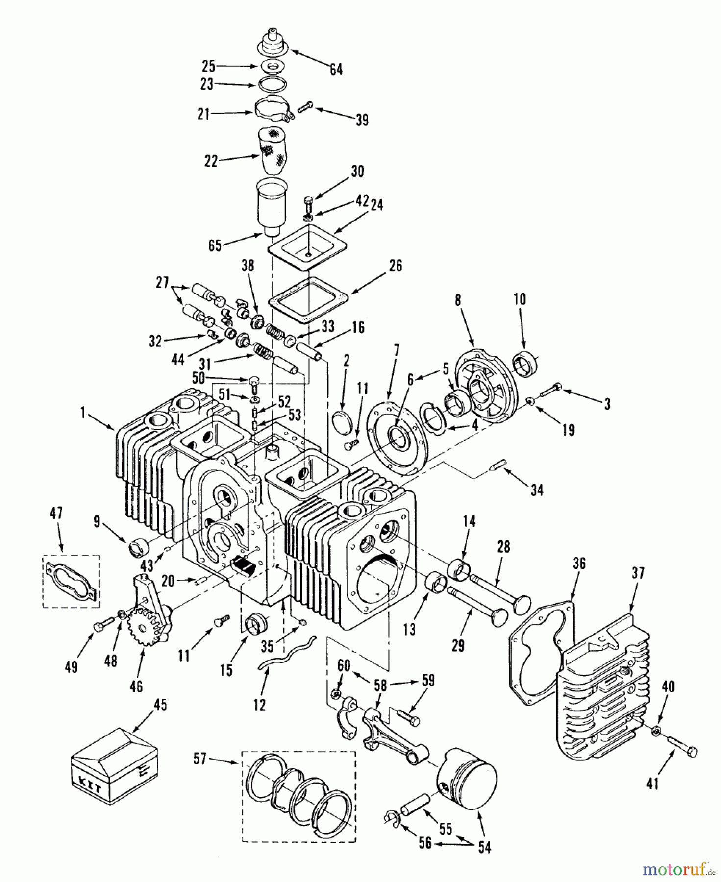 Toro Neu Mowers, Lawn & Garden Tractor Seite 2 R1-18OE02 (518-H) - Toro 518-H Garden Tractor, 1990 ENGINE CYLINDER BLOCK