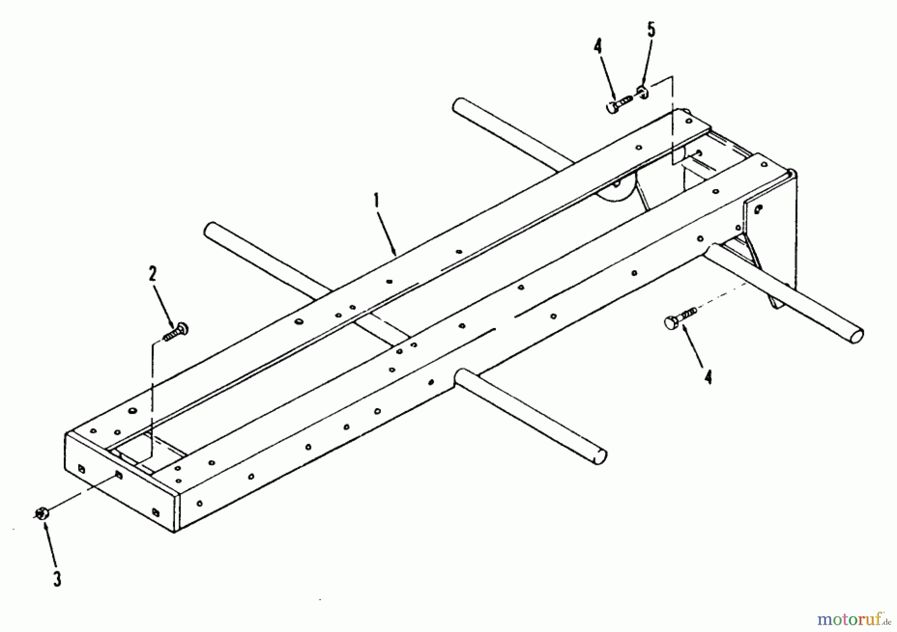Toro Neu Mowers, Lawn & Garden Tractor Seite 2 R1-18OE02 (518-H) - Toro 518-H Garden Tractor, 1990 FRAME