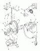 Toro R1-18OE02 (518-H) - 518-H Garden Tractor, 1990 Ersatzteile GEARCASE AND IGNITION CONTROLS