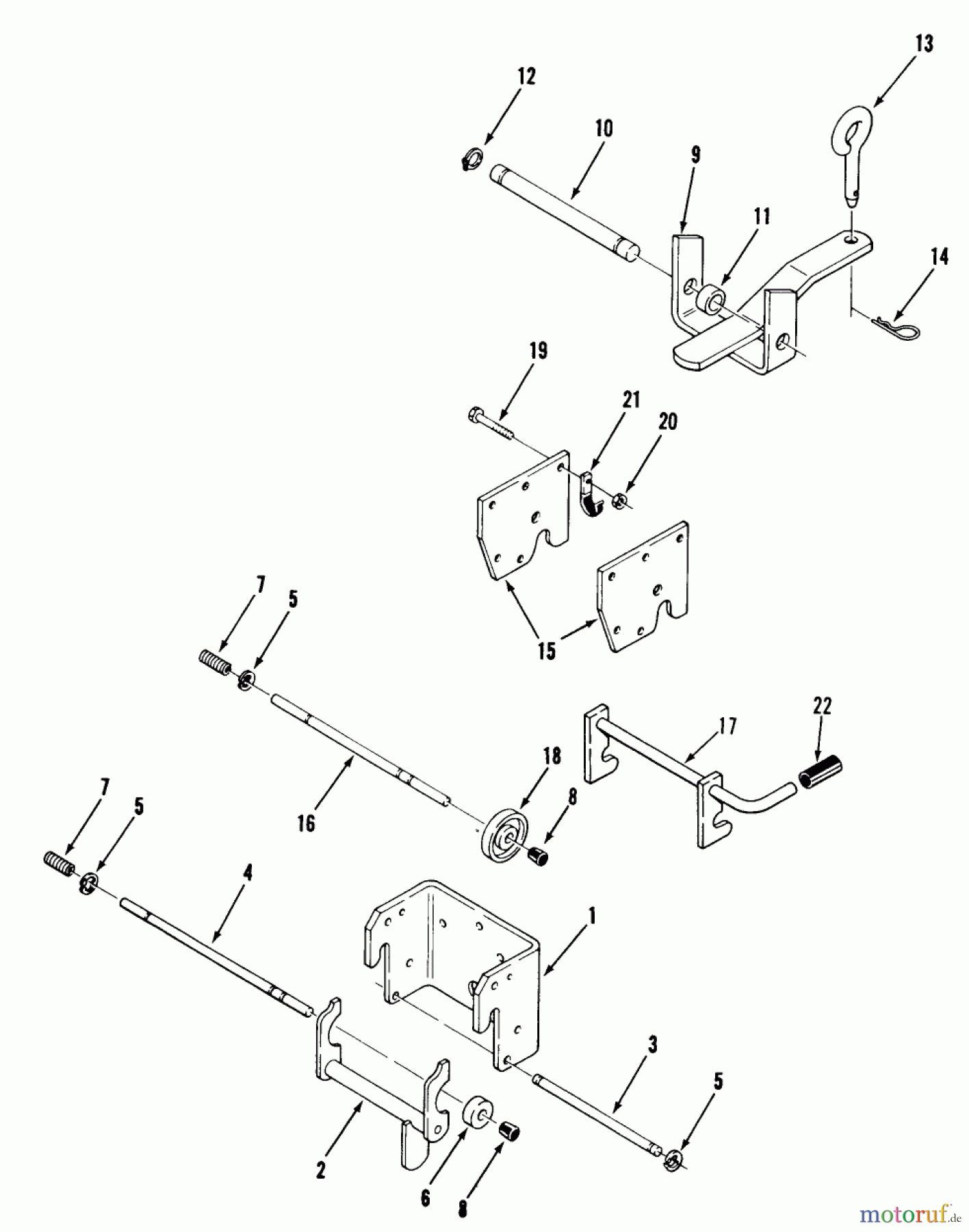 Toro Neu Mowers, Lawn & Garden Tractor Seite 2 R1-18OE02 (518-H) - Toro 518-H Garden Tractor, 1990 HITCHES