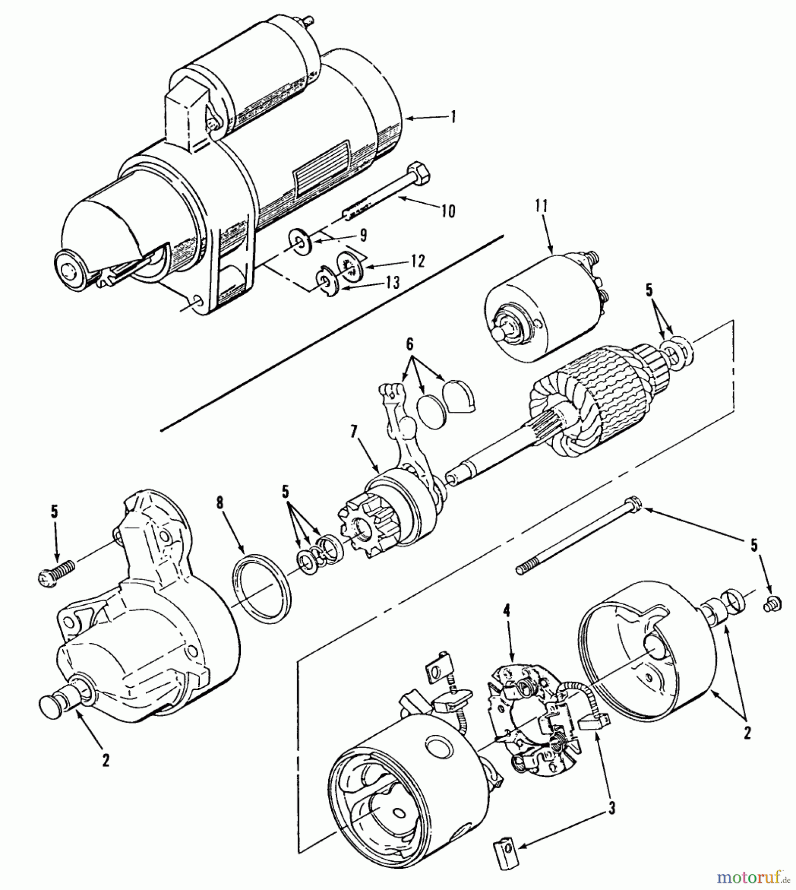 Toro Neu Mowers, Lawn & Garden Tractor Seite 2 R1-18OE02 (518-H) - Toro 518-H Garden Tractor, 1990 STARTER