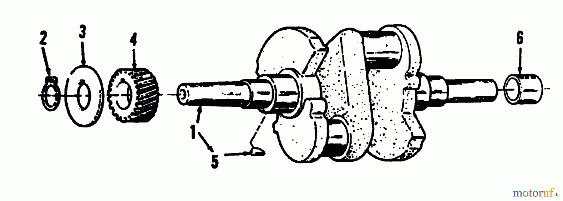 Toro Neu Mowers, Lawn & Garden Tractor Seite 2 R1-20OE02 (520-H) - Toro 520-H Garden Tractor, 1992 (2000001-2999999) CRANKSHAFT