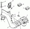 Toro R2-12OE01 (212-H) - 212-H Tractor, 1991 (1000001-1999999) Ersatzteile 12HP ENGINE CARBURETOR ASSEMBLY