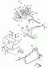 Toro R2-12OE01 (212-H) - 212-H Tractor, 1991 (1000001-1999999) Ersatzteile 12HP ENGINE GOVERNOR LINKAGE & COVER ASSEMBLY