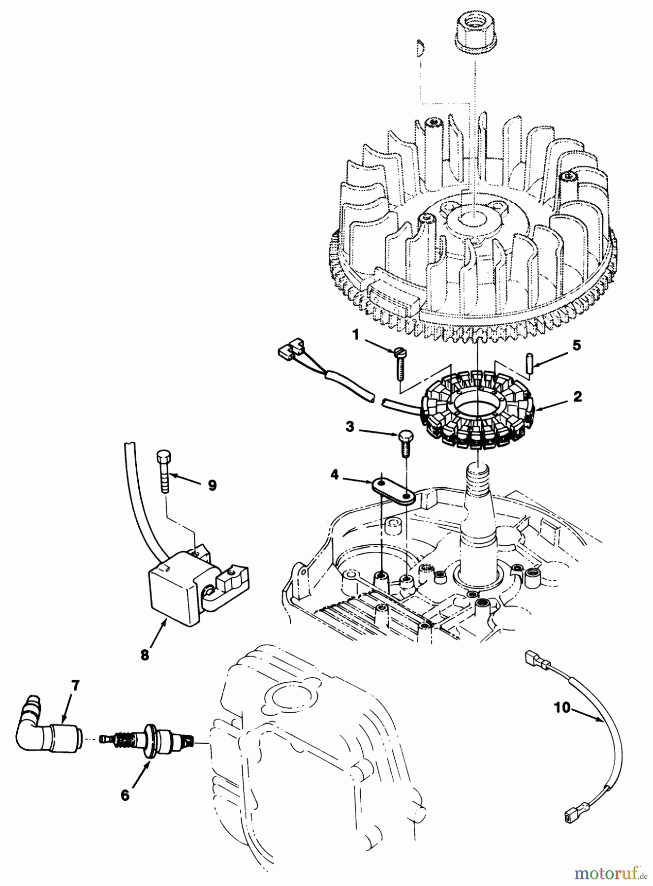 Toro Neu Mowers, Lawn & Garden Tractor Seite 2 R2-12OE01 (212-H) - Toro 212-H Tractor, 1991 (1000001-1999999) 12HP ENGINE IGNITION ASSEMBLY