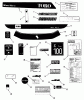 Toro R2-12OE01 (212-H) - 212-H Tractor, 1991 (1000001-1999999) Ersatzteile DECAL & MISCELLANEOUS PARTS ASSEMBLY