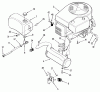 Toro R2-12OE01 (212-H) - 212-H Tractor, 1991 (1000001-1999999) Ersatzteile ENGINE FUEL & EXHAUST ASSEMBLY