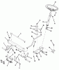 Toro R2-12OE01 (212-H) - 212-H Tractor, 1991 (1000001-1999999) Ersatzteile FRONT AXLE & STEERING ASSEMBLY