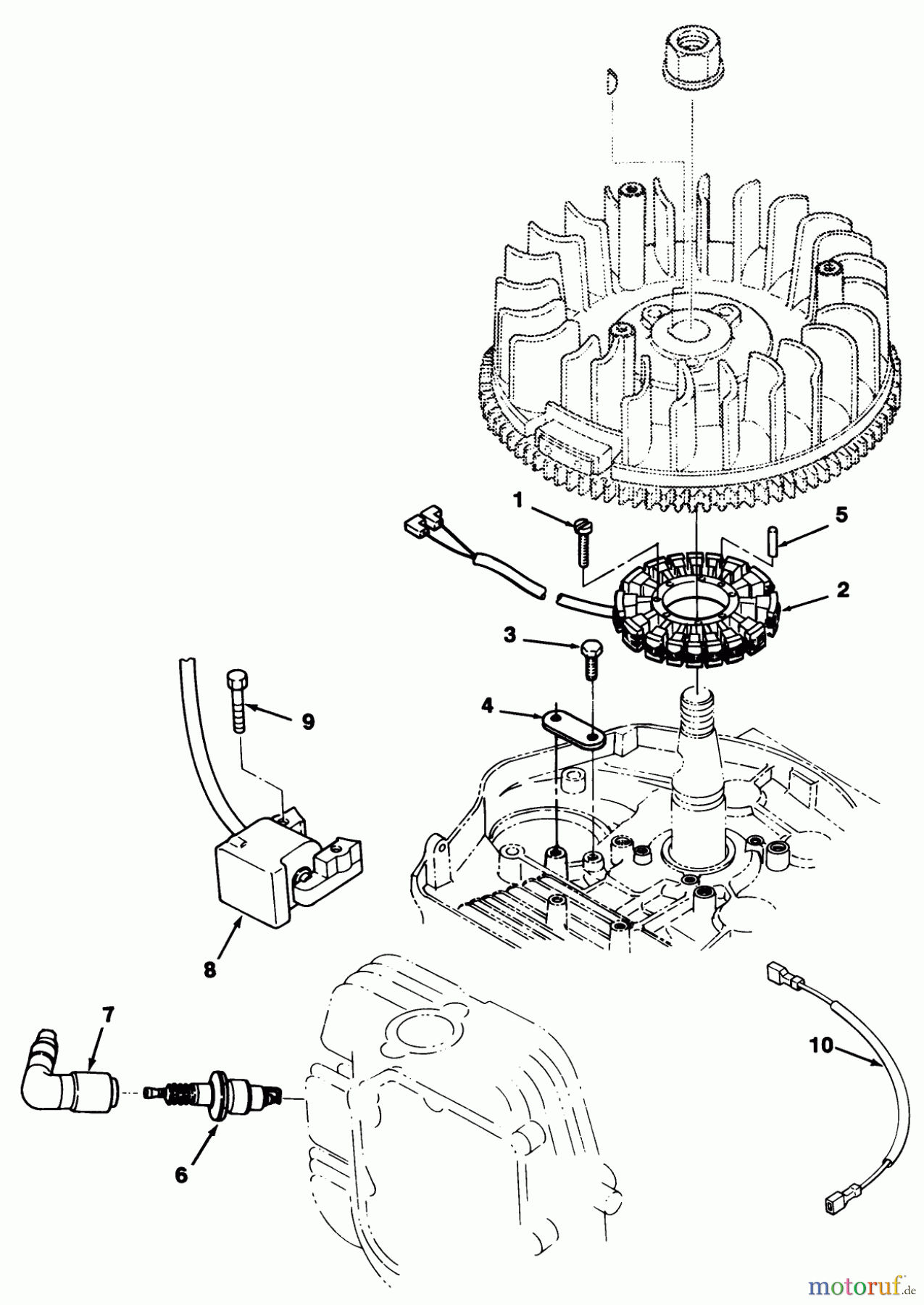 Toro Neu Mowers, Lawn & Garden Tractor Seite 2 R2-12OE02 (212-H) - Toro 212-H Tractor, 1992 (2000001-2999999) 12HP ENGINE IGNITION ASSEMBLY