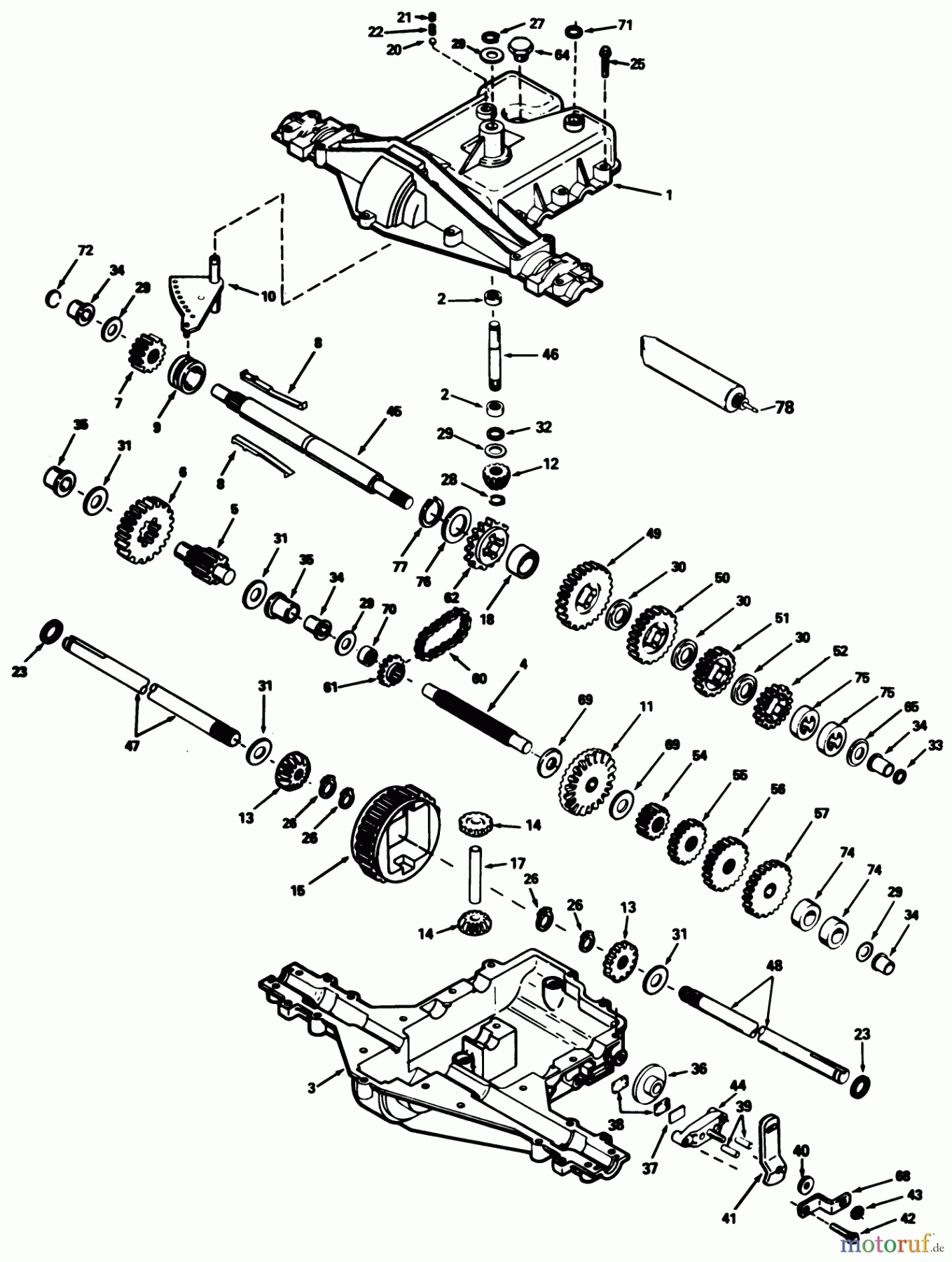 Toro Neu Mowers, Lawn & Garden Tractor Seite 2 R2-12OE02 (212-H) - Toro 212-H Tractor, 1992 (2000001-2999999) PEERLES TRANSMISSION MODEL NO. 930-020 (212-5)