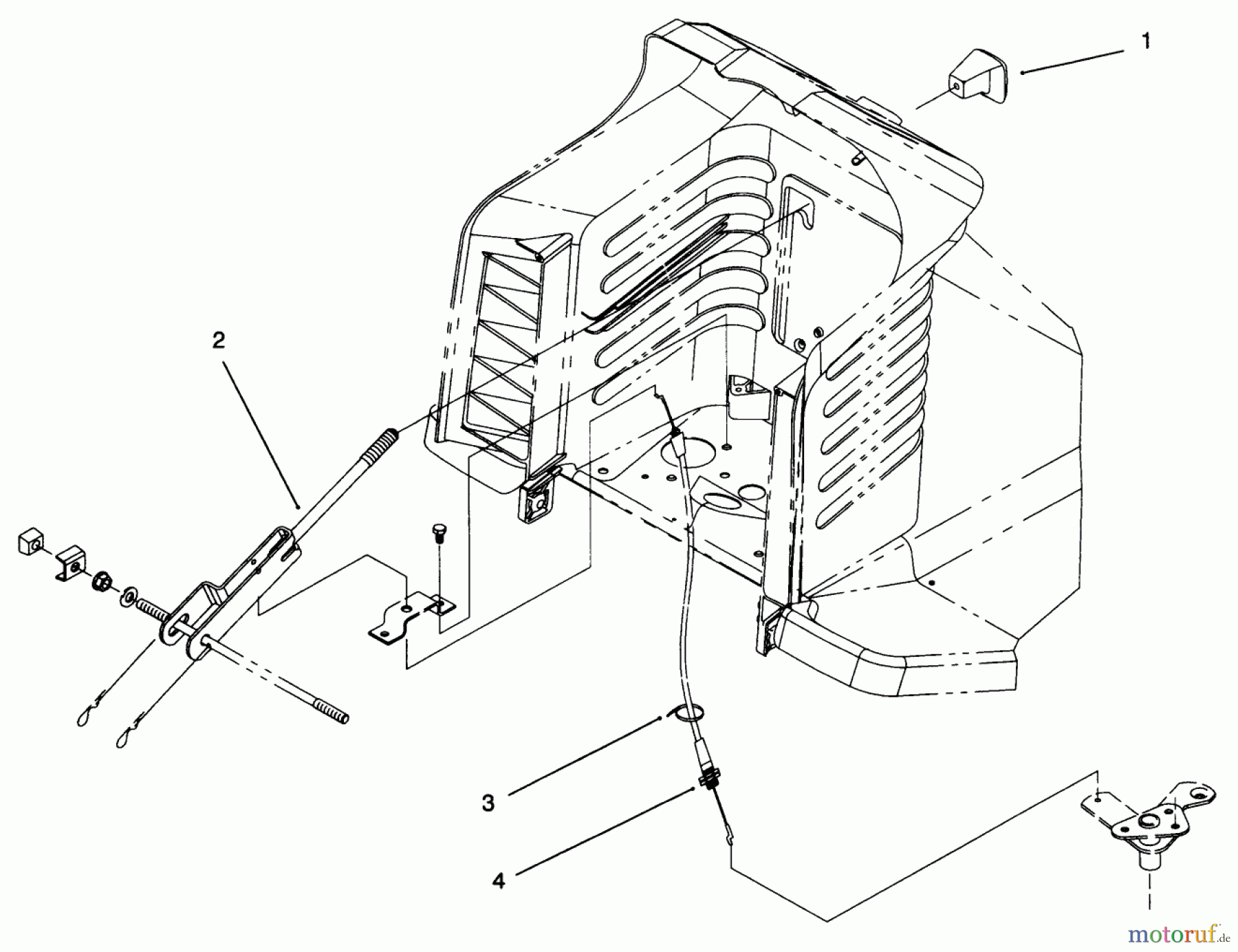 Toro Neu Accessories, Mower 94-5393 - Toro PTO Force Reduction Kit, 15-44HXL Tractor CONTROL ASSEMBLY