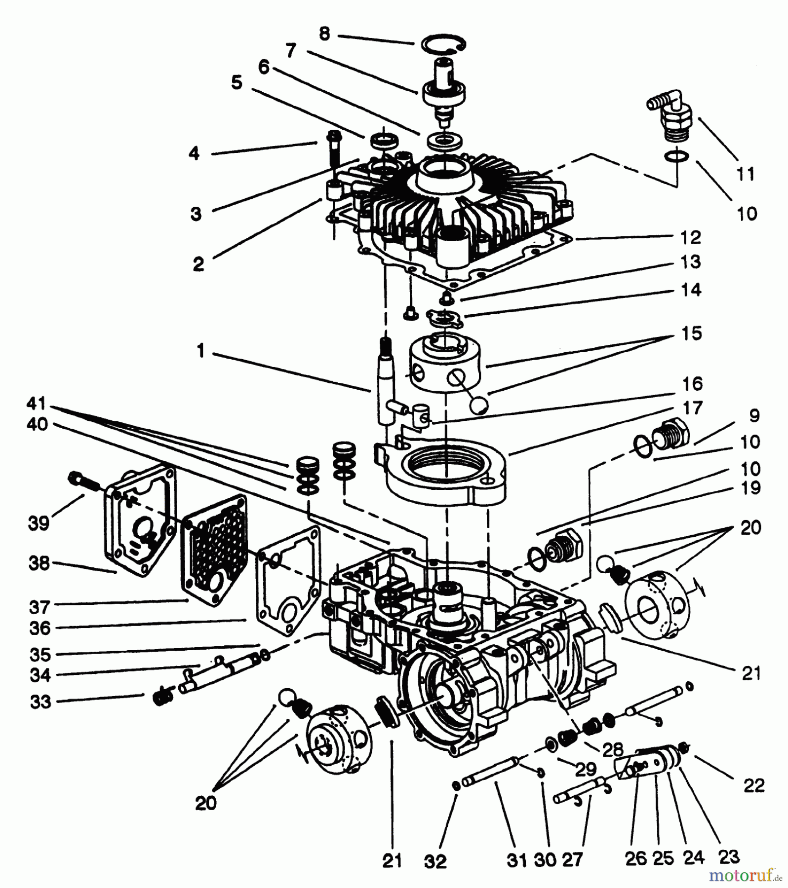  Toro Neu Mowers, Lawn & Garden Tractor Seite 2 R2-16BE01 (246-H) - Toro 246-H Yard Tractor, 1992 (2000001-2999999) TRANSMISSION EATON MODEL 751-045 #1