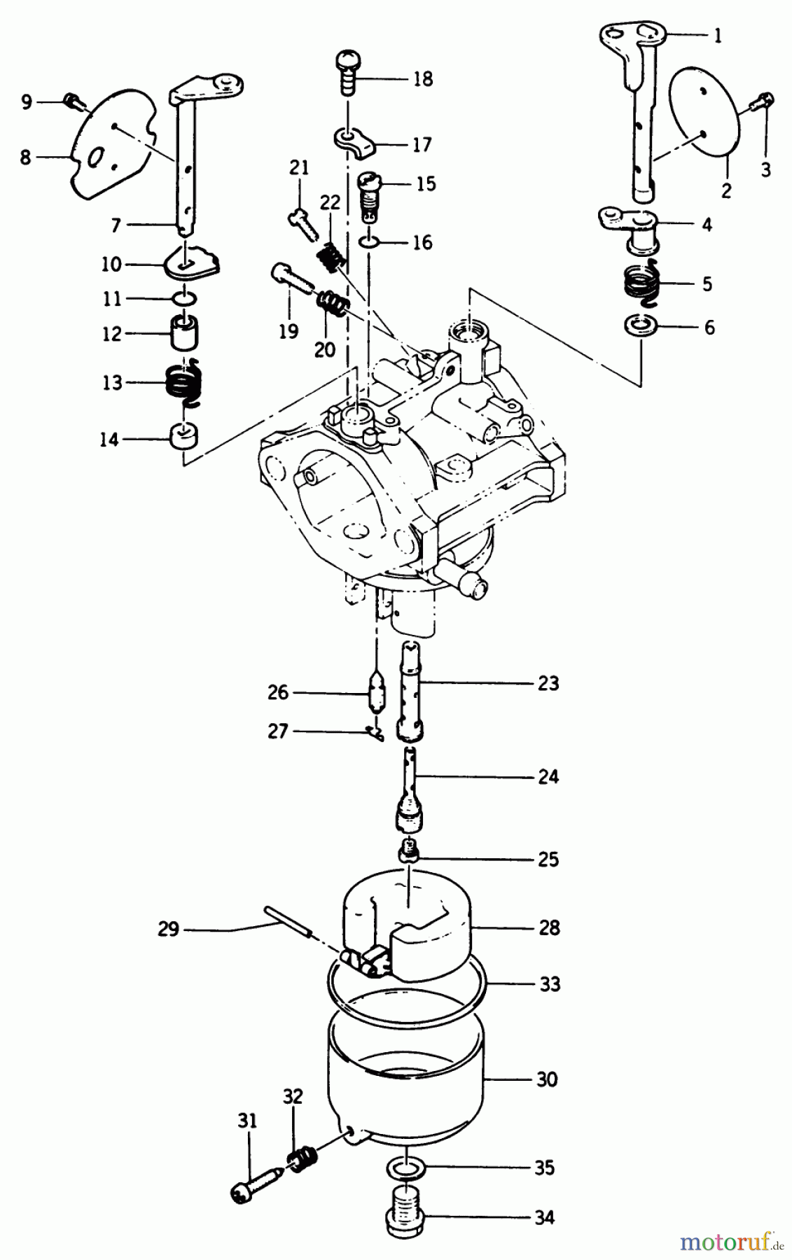 Toro Neu Mowers, Lawn & Garden Tractor Seite 2 R2-17K502 (227-5) - Toro 227-5 Tractor, 1990 CARBURETOR