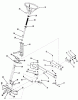 Toro 03-08XP01 (A-81R)- A-81(R) 5-Speed Rear Engine Rider, 1980 Ersatzteile FRONT AXLE AND STEERING