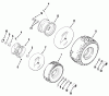 Toro 03-08XP01 (A-81R)- A-81(R) 5-Speed Rear Engine Rider, 1980 Ersatzteile WHEELS AND TIRES