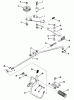 Toro 23-11BP01 (A-111) - A-111 5-Speed Rear Engine Rider, 1982 Ersatzteile BRAKE AND CLUTCH LINKAGE