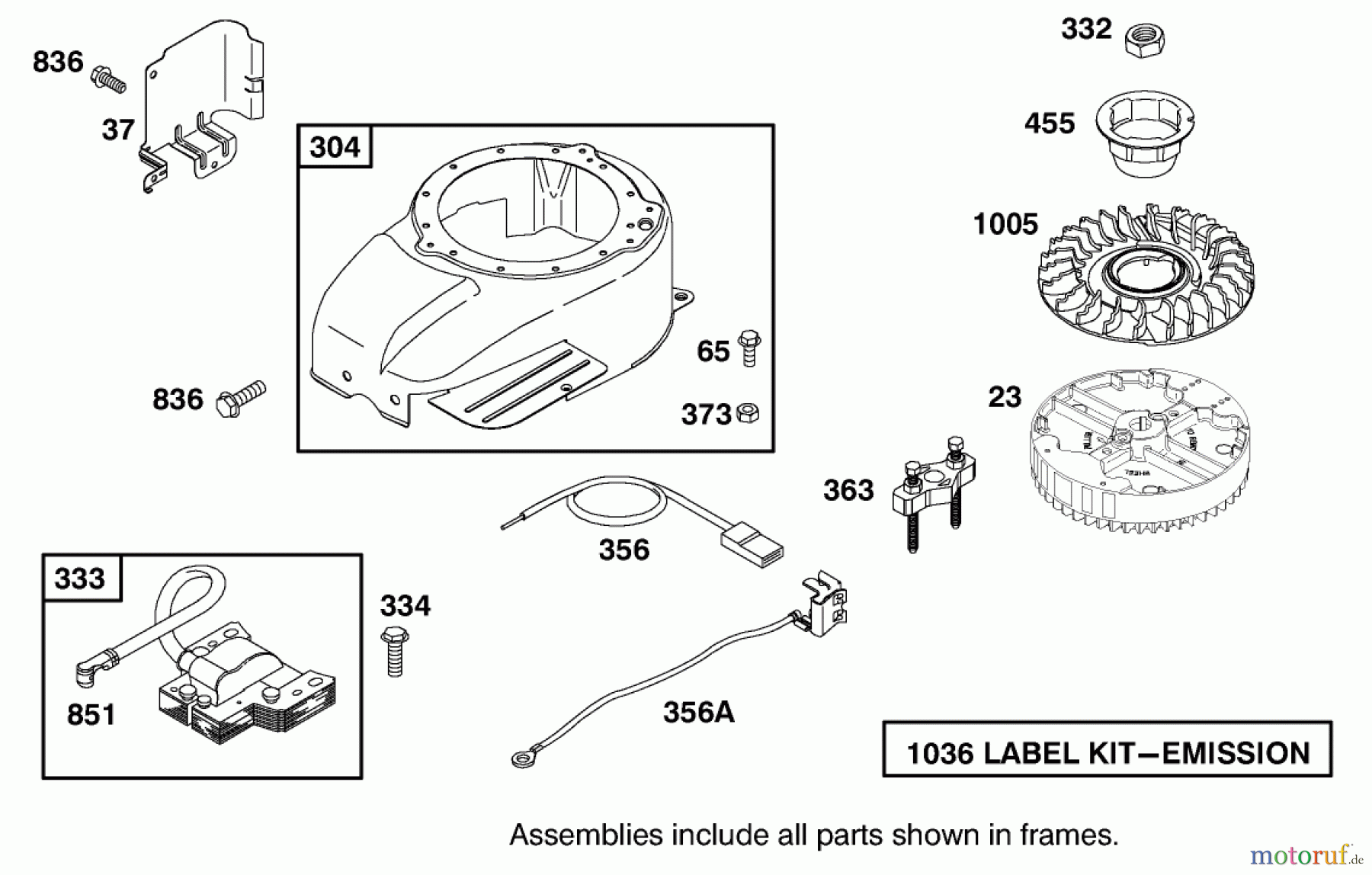Toro Neu Accessories, Mower 98-9240 - Toro Proline Conversion Kit, GTS 200 BBC Engine ENGINE GTS-200 #7