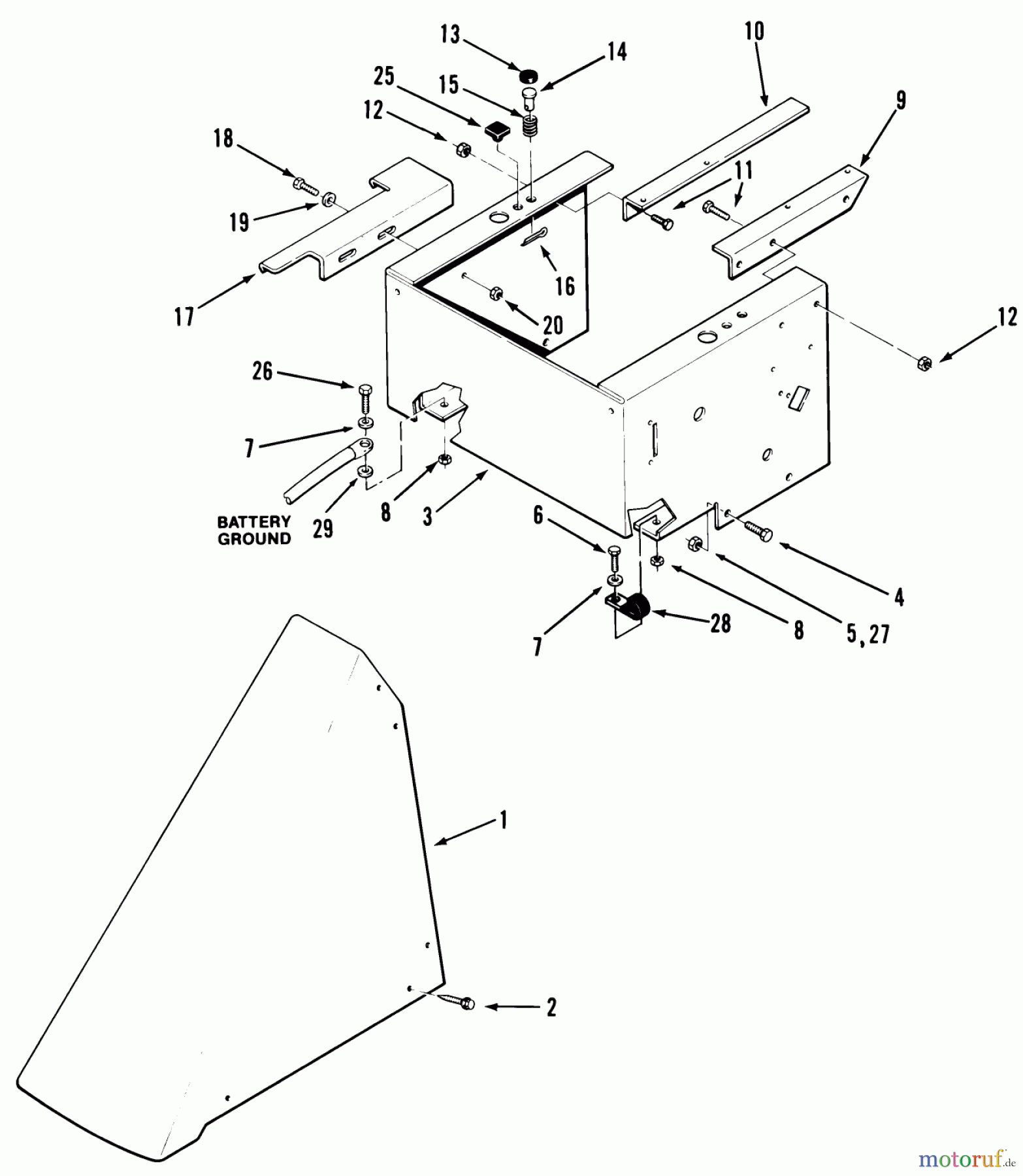 Toro Neu Mowers, Rear-Engine Rider 33-08X303 (108-R) - Toro 108-R Rear Engine Rider, 1986 SHEET METAL