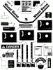 Toro 33-08B503 (108-5) - 108-5 Rear Engine Rider, 1987 Ersatzteile DECALS AND MISCELLANEOUS