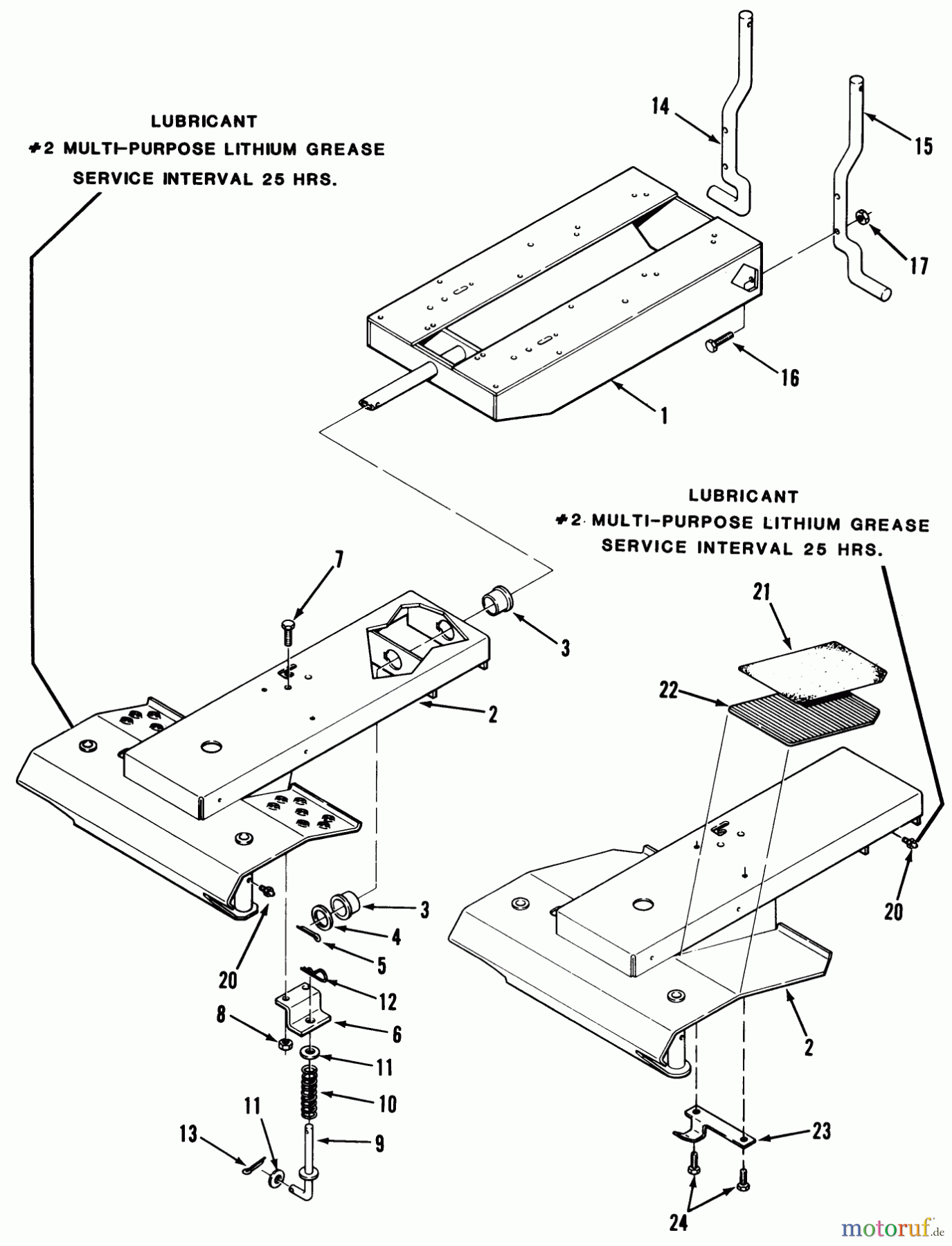 Toro Neu Mowers, Rear-Engine Rider B3-08B302 (108-3) - Toro 108-3 Rear Engine Rider, 1981 FRAME