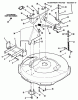 Toro 33-08B503 (108-5) - 108-5 Rear Engine Rider, 1987 Ersatzteile MOWER DECK AND FRONT MOUNT