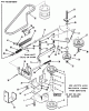 Toro 33-08B503 (108-5) - 108-5 Rear Engine Rider, 1987 Ersatzteile PTO CLUTCH, PULLEYS, AND CONTROLS