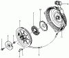 Toro 33-08B503 (108-5) - 108-5 Rear Engine Rider, 1987 Ersatzteile RECOIL STARTER