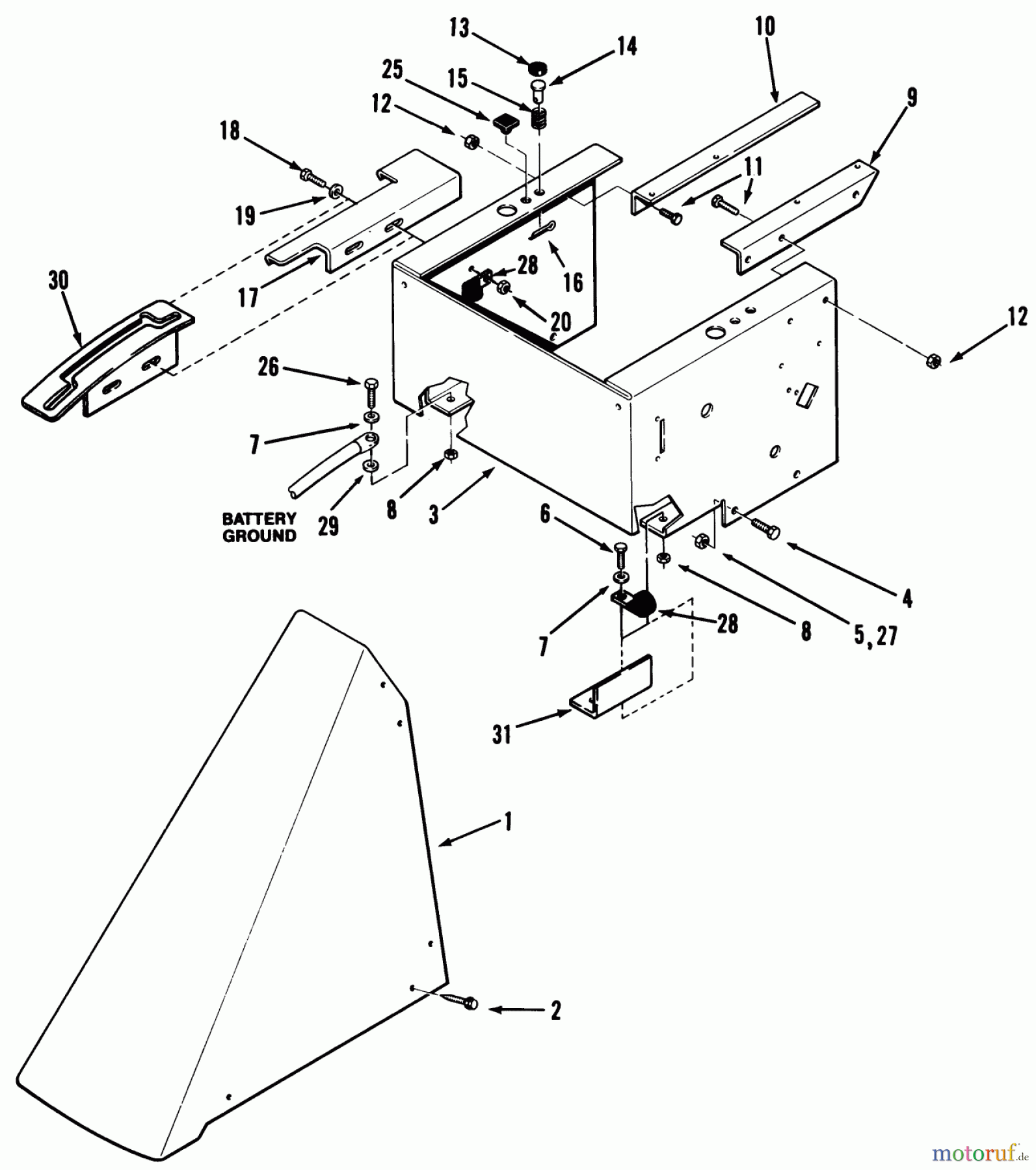 Toro Neu Mowers, Rear-Engine Rider C3-12K501 (112-C) - Toro 112-C Rear Engine Rider, 1987 SHEET METAL
