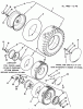 Toro 33-08B503 (108-5) - 108-5 Rear Engine Rider, 1987 Ersatzteile WHEELS AND TIRES