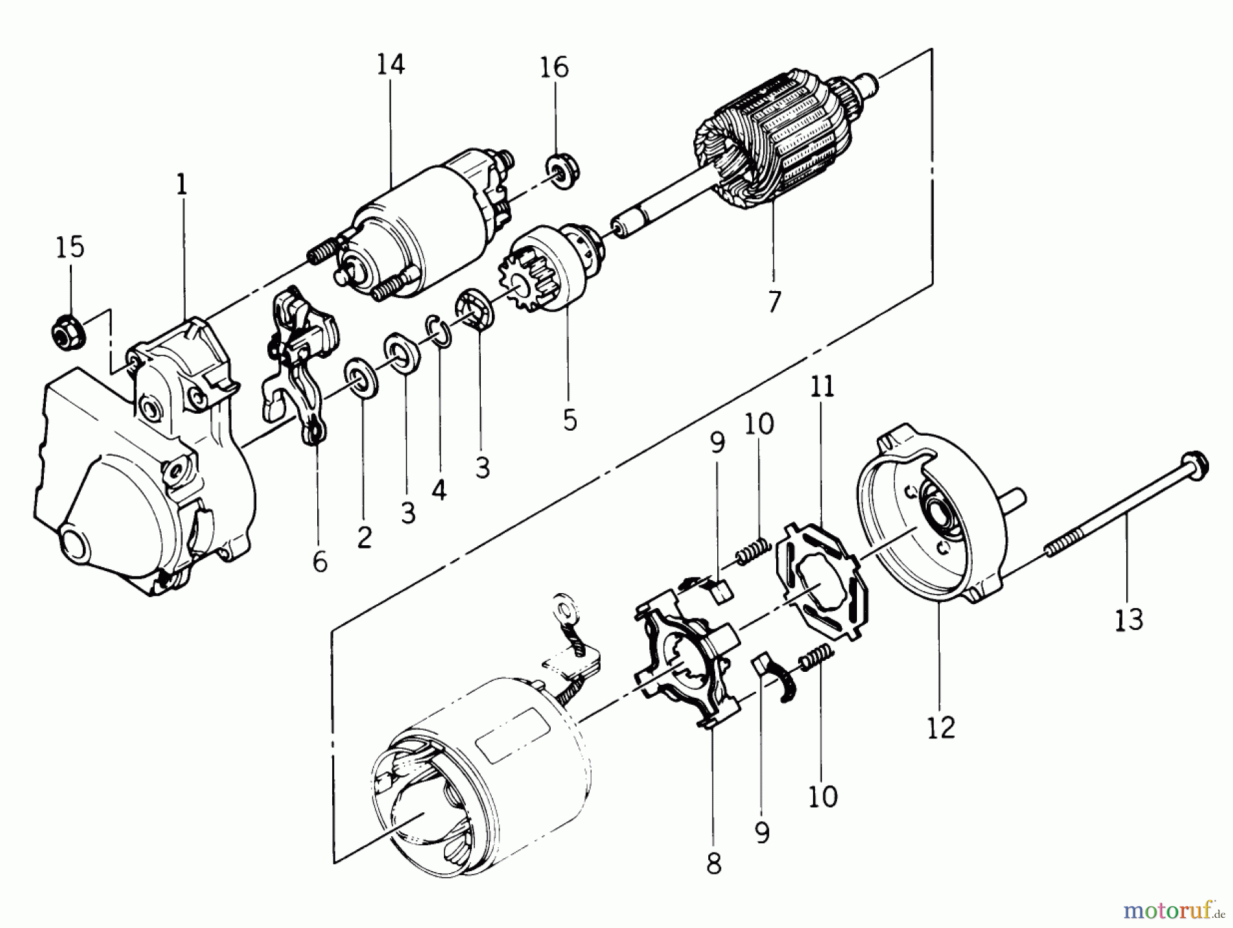 Toro Neu Mowers, Rear-Engine Rider 33-08B504 (108-5) - Toro 108-5 Rear Engine Rider, 1988 ELECTRIC STARTER