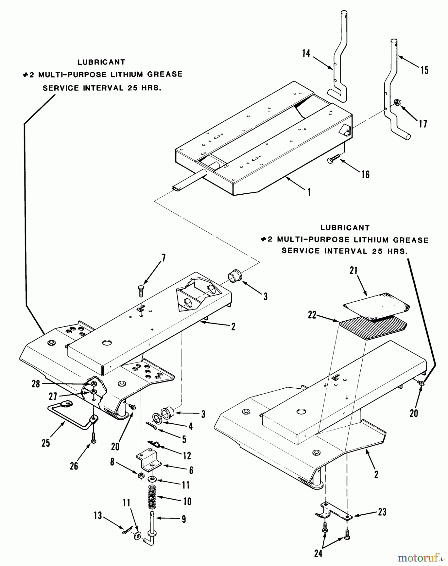 Toro Neu Mowers, Rear-Engine Rider C3-12K502 (112-C) - Toro 112-C Rear Engine Rider, 1988 FRAME