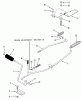 Toro 33-11BP01 (A-115) - A-115 5-Speed Rear Engine Rider, 1985 Ersatzteile CLUTCH, BRAKE LINKAGE