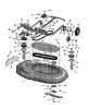 Toro 51060 - Big Red Riding Mower, 25" Side Discharge Mower, 1971 (SN 100001-199999) Ersatzteile 34" CUTTING UNIT PARTS LIST