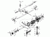 Toro 51060 - Big Red Riding Mower, 25" Side Discharge Mower, 1971 (SN 100001-199999) Ersatzteile DIFFERENTIAL AND CONTROL ASSEMBLY