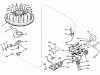 Toro 51060 - Big Red Riding Mower, 25" Side Discharge Mower, 1971 (SN 100001-199999) Ersatzteile MAGNETO NO. 610681 (ELECTRIC START MODEL)