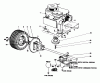 Toro 56006 - 25" Premium Rider, 1977 (7000001-7999999) Ersatzteile ENGINE AND DIFFERENTIAL ASSEMBLY