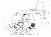 Toro 56015 - 25" Standard Rider, 1973 (3000001-3999999) Ersatzteile BODY AND SEAT ASSEMBLY
