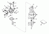 Toro 56015 - 25" Standard Rider, 1973 (3000001-3999999) Ersatzteile CARBURETOR NO. 631716