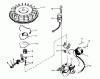 Toro 56015 - 25" Standard Rider, 1973 (3000001-3999999) Ersatzteile MAGNETO N0. 610862