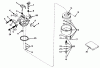 Toro 56022 - 25" Premium Rider, 1974 (4000001-4999999) Ersatzteile CARBURETOR NO. 631716