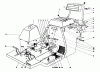 Toro 56027 - 25" Premium Rider Keylectric, 1975 (5000001-5999999) Ersatzteile BODY AND SEAT ASSEMBLY