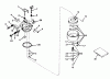 Toro 56027 - 25" Premium Rider Keylectric, 1975 (5000001-5999999) Ersatzteile CARBURETOR NO. 631716 (MODELS 56022 AND 56027)