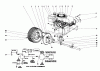 Toro 56027 - 25" Premium Rider Keylectric, 1975 (5000001-5999999) Ersatzteile ENGINE AND DIFFERENTIAL ASSEMBLY MODEL NO. 56027