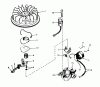 Toro 56027 - 25" Premium Rider Keylectric, 1975 (5000001-5999999) Ersatzteile MAGNETO NO. 610881 (MODEL NO. 56027)