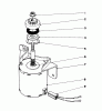 Toro 56027 - 25" Premium Rider Keylectric, 1975 (5000001-5999999) Ersatzteile STARTER MOTOR (MODEL 56027)