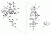 Toro 56030 - 25" Premium Rider Keylectric, 1973 (3000001-3999999) Ersatzteile CARBURETOR NO. 631449