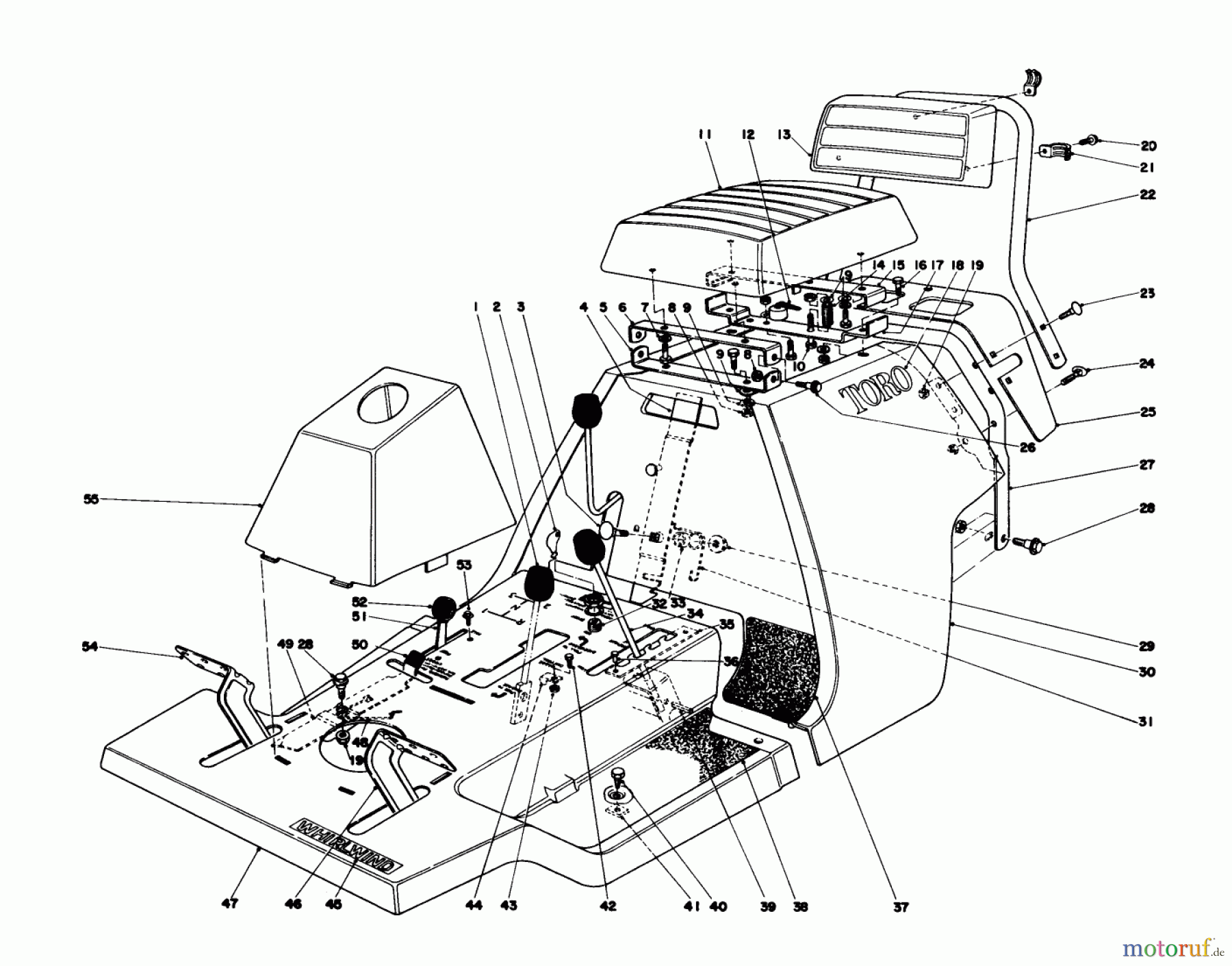 Toro Neu Mowers, Rear-Engine Rider 56036 - Toro 25