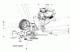 Toro 56036 - 25" Premium Rider Keylectric, 1977 (7000001-7999999) Ersatzteile ENGINE AND AXLE ASSEMBLY