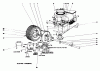 Toro 56044 - 25" Premium Rider Keylectric, 1979 (9000001-9999999) Ersatzteile ENGINE AND AXLE ASSEMBLY
