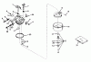 Toro 56044 - 25" Premium Rider Keylectric, 1980 (0000001-0999999) Ersatzteile CARBURETOR NO. 631449